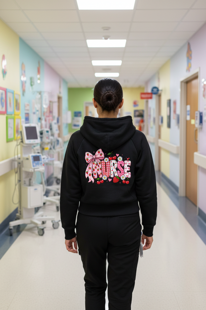 Strawberry Dream Cropped Zip Hoodie
